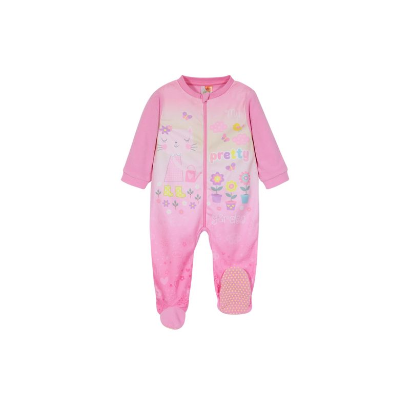 H2O WEAR - Pijama Bebé Niña Entero Polar Sustentable Rosado H2O Wear H2O WEAR