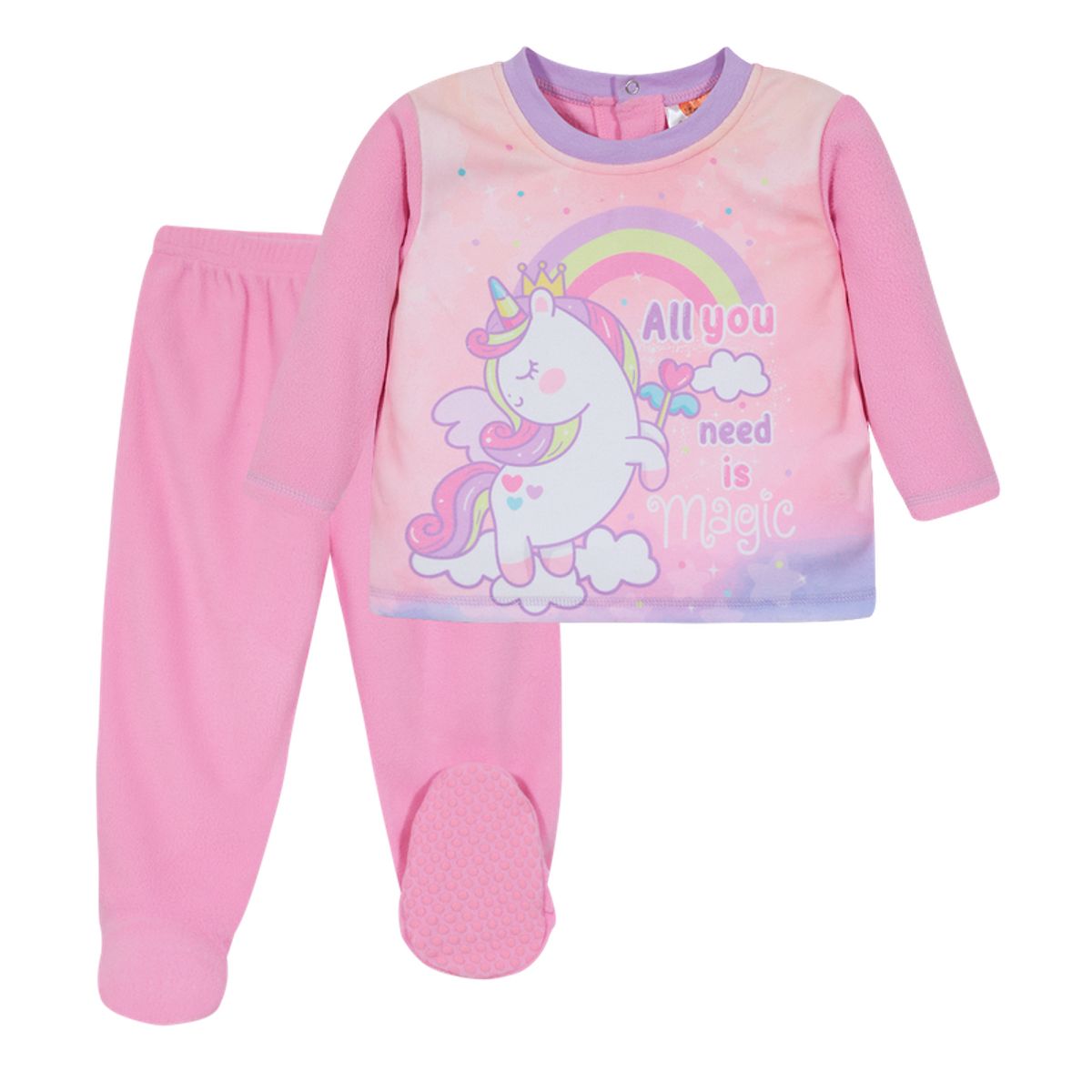 H2O WEAR - Pijama Bebé Niña Conjunto Polar Sustentable Rosado H2O Wear H2O WEAR