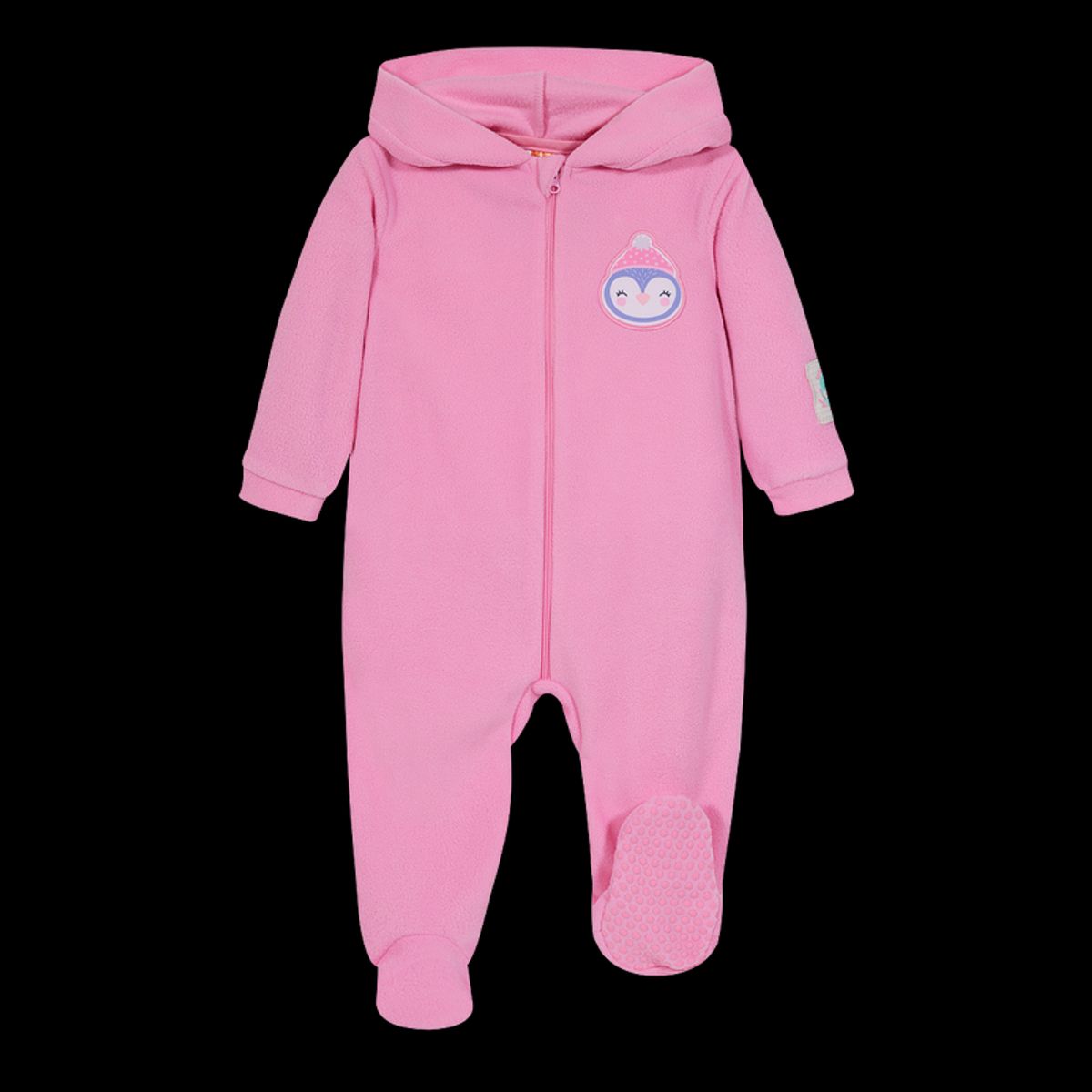 H2O WEAR - Pijama Bebé Niña Entero cGorro Polar Sustentable Rosado H2O Wear H2O WEAR