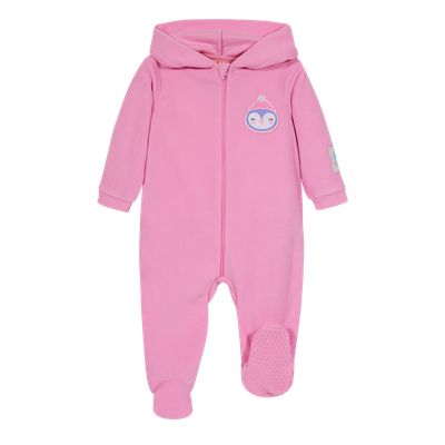 Imagen 1 del producto Pijama Bebé Niña Entero c/Gorro Polar Sustentable Rosado