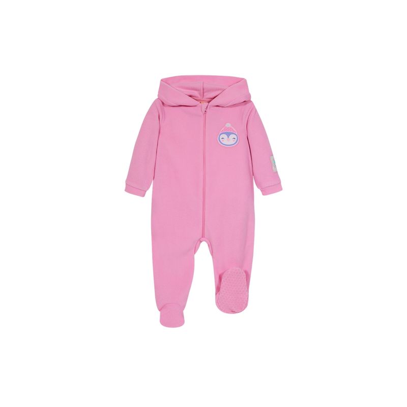 H2O WEAR - Pijama Bebé Niña Entero c/Gorro Polar Sustentable Rosado H2O Wear H2O WEAR