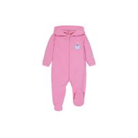 Pijama Bebé Niña Entero c/Gorro Polar Sustentable Rosado