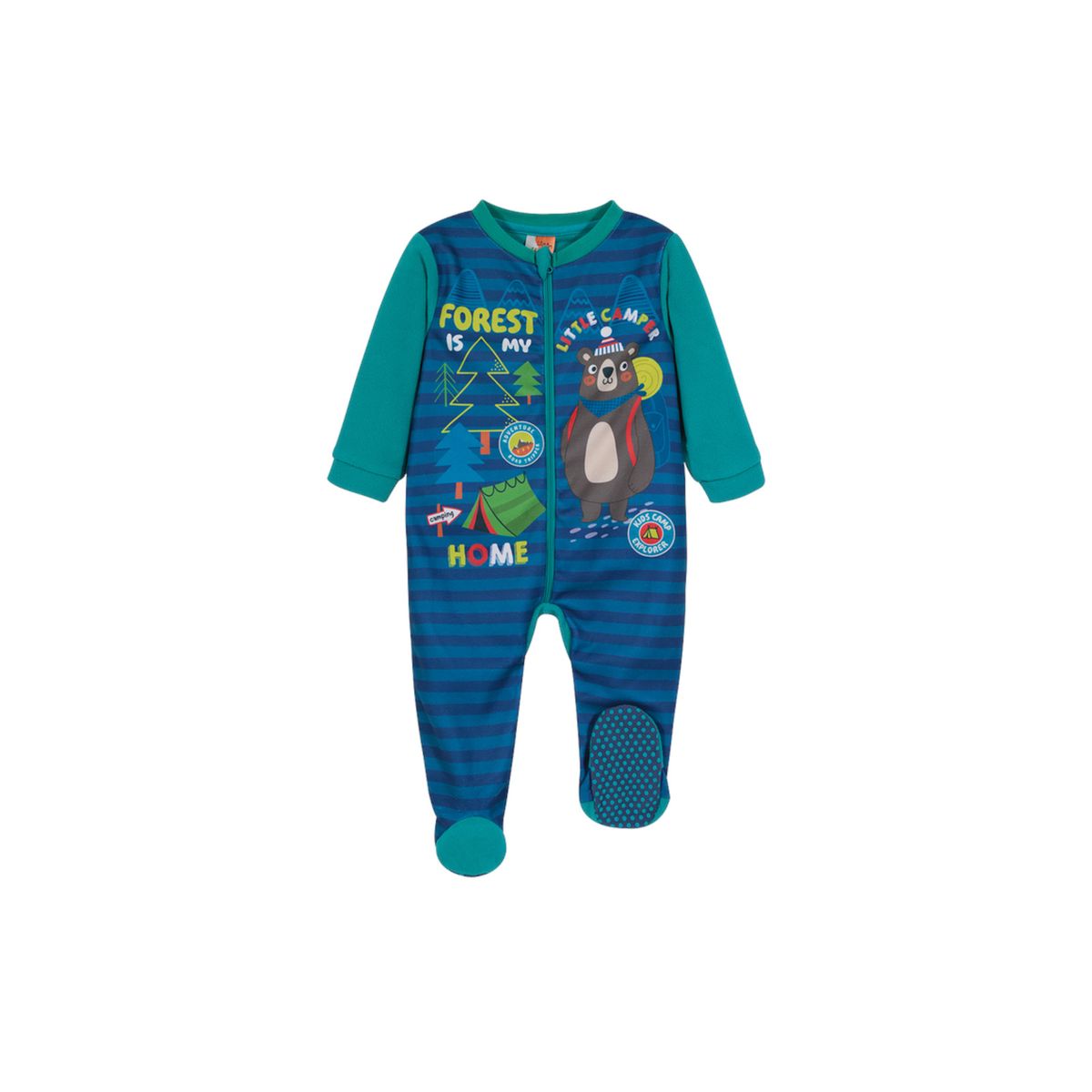H2O WEAR - Pijama Bebé Niño Entero Polar Sustentable Azul H2O Wear H2O WEAR.-
