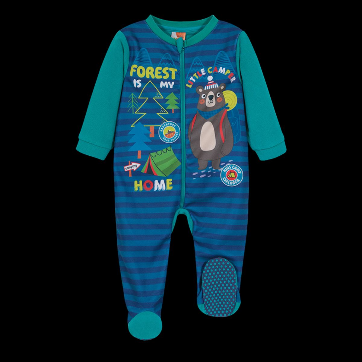 H2O WEAR - Pijama Bebé Niño Entero Polar Sustentable Azul H2O Wear H2O WEAR.-