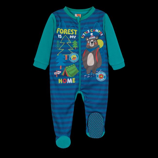 H2O WEAR - Pijama Bebé Niño Entero Polar Sustentable Azul H2O Wear H2O WEAR.-