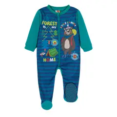 H2O WEAR - Pijama Bebé Niño Entero Polar Sustentable Azul H2O WEAR.-