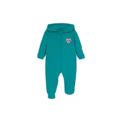 H2O WEAR - Pijama Bebé Niño Entero c/Gorro Polar Sustentable Azul Petróleo
