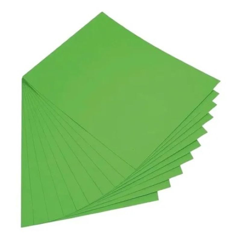GENERICO - Papel Verde A4 80 g Lisa De 100 Hojas Manualidades