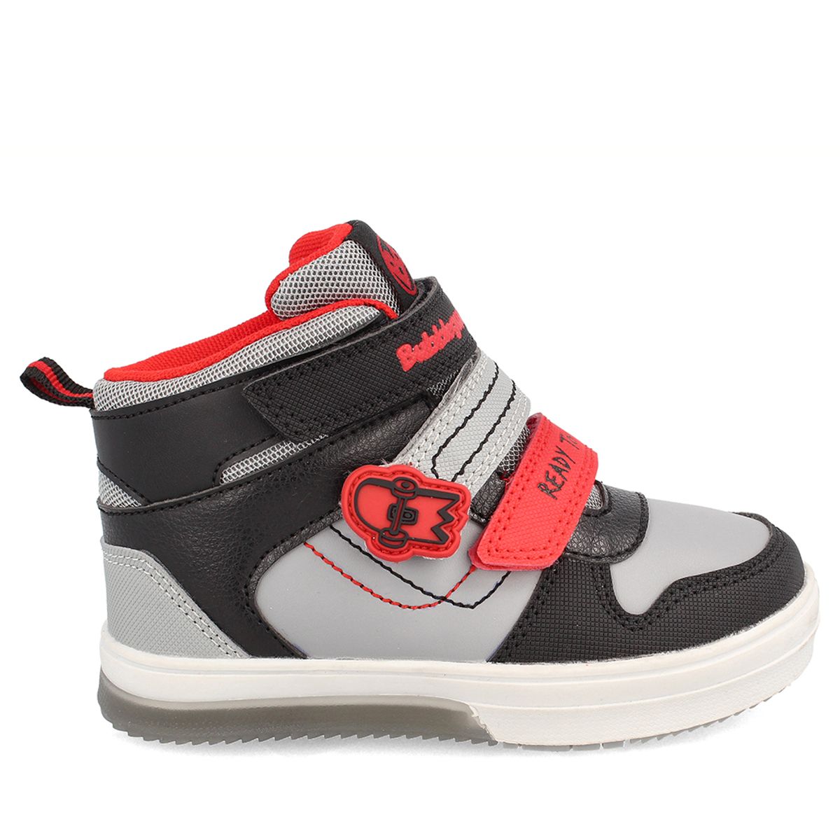 BUBBLE GUMMERS - Botín Niño Bubblegummers Neon Gris - Negro 30-33