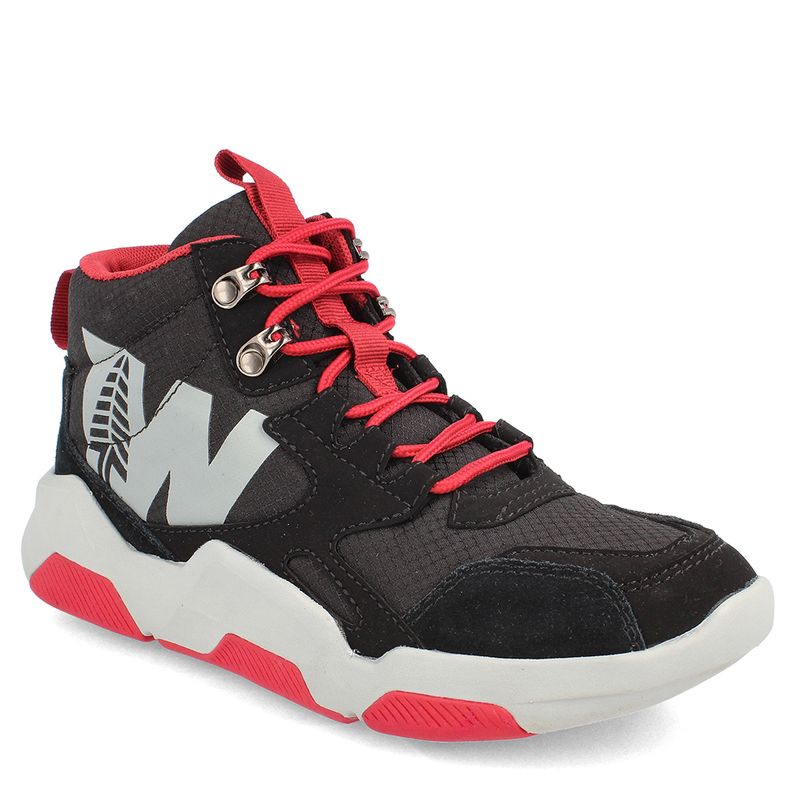 WEINBRENNER - ZAPATILLA DEPORTIVA MUJER WEINBRENNER SENTRY MID NEGRO ROJO