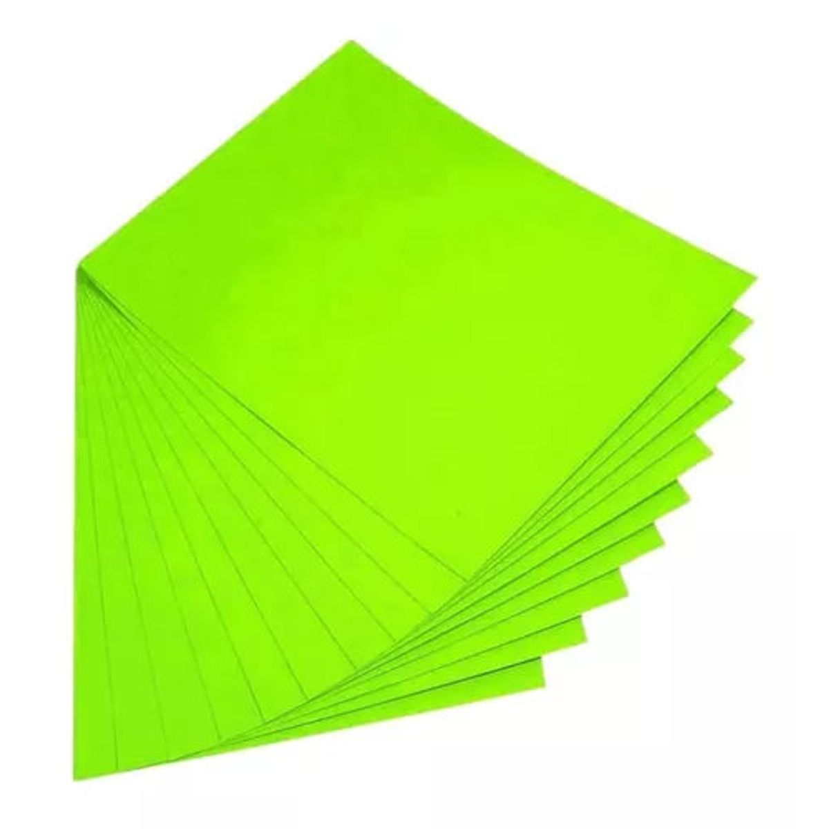 GENERICO - Papel Color Verde Manzana A4 80 g Lisa De 100 Hojas