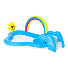 BESTWAY - Piscina Y Juegos Inflable Arcoiris 2.57Mx1.45Mx91Cms