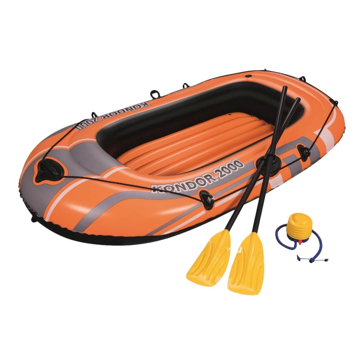 BESTWAY - Bote Inflable Con Remos E Inflador Kondor 2000 1.88MX98Cm Bestway