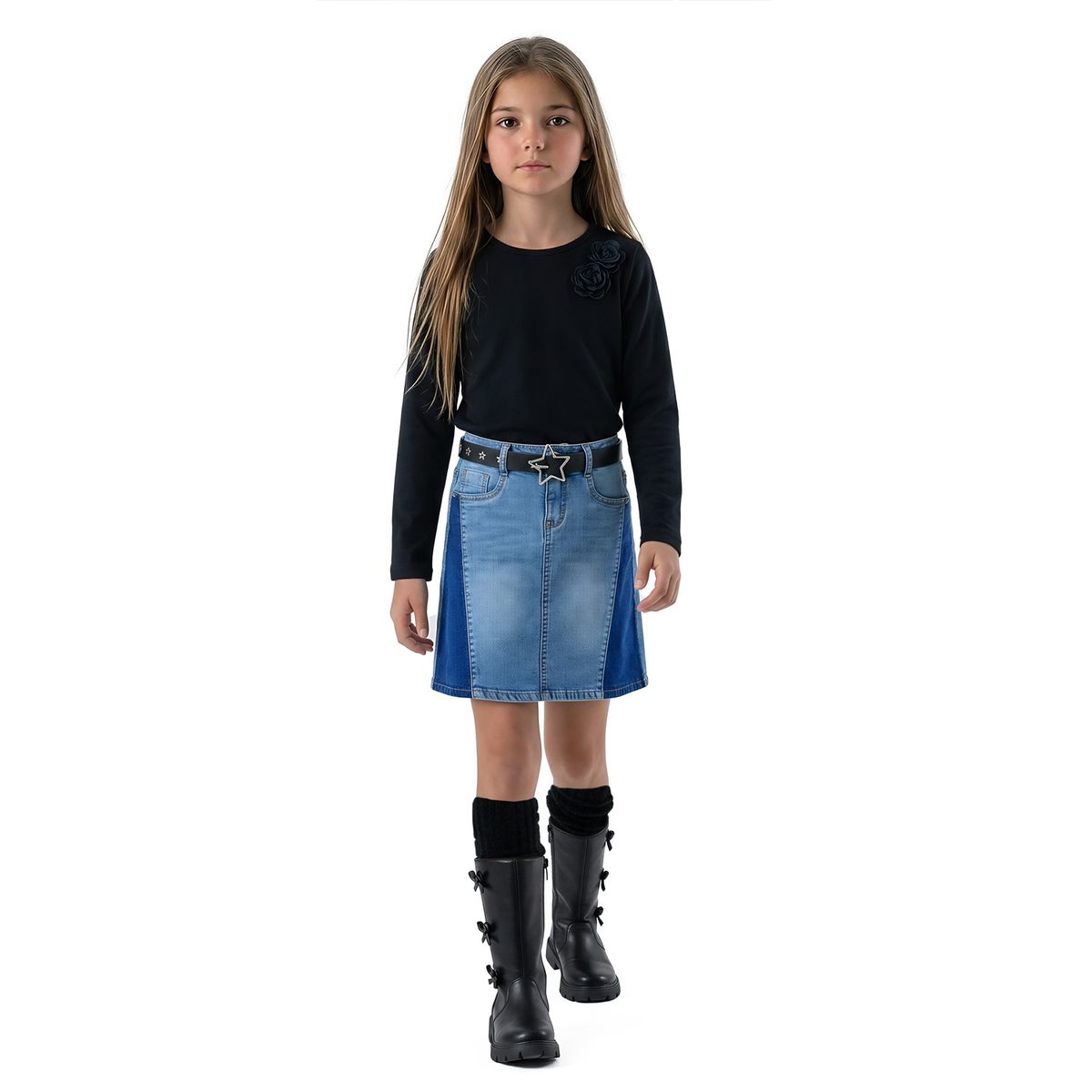 EXCEPTION - Falda Mezclilla Niña Exception