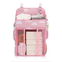 Organizador de Pañales Colgante Bebe Multiusos Color Rosado