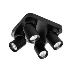 LED STUDIO - APLIQUÉ CIELO ESTHER X4 DIRIGIBLE S/AMP GU10 NGR