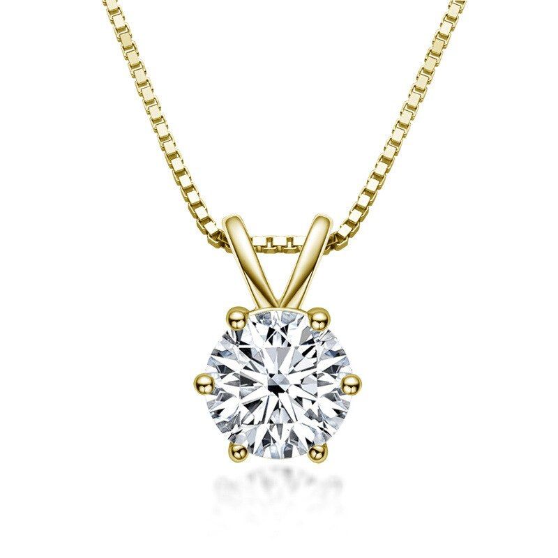 LUXURYJOYAS - Collar Moissainita Original Mujer 1ct Incluye Certificado