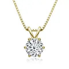 LUXURYJOYAS - Collar Moissainita Original Mujer 1ct Incluye Certificado