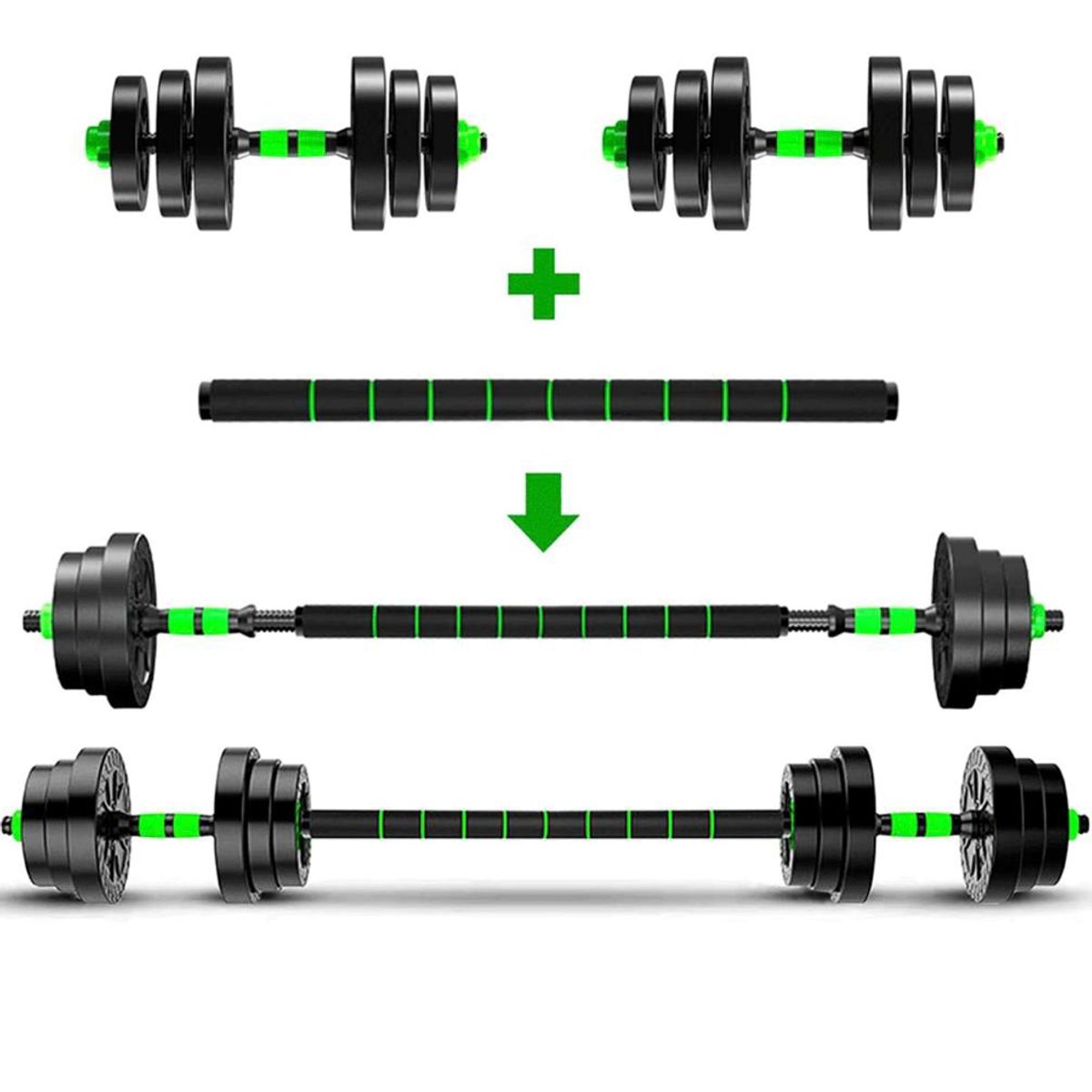 GENERICO - Kit de mancuernas 20kg.