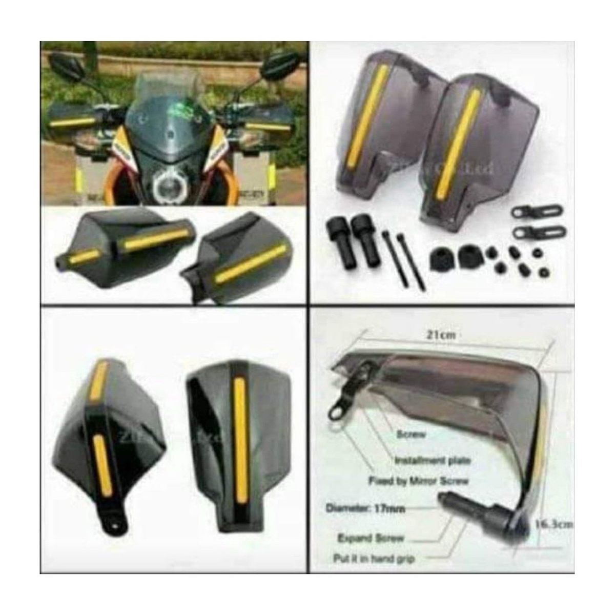 GENERICO - Cubre puños universales para motos scooter bicimotos 22mm