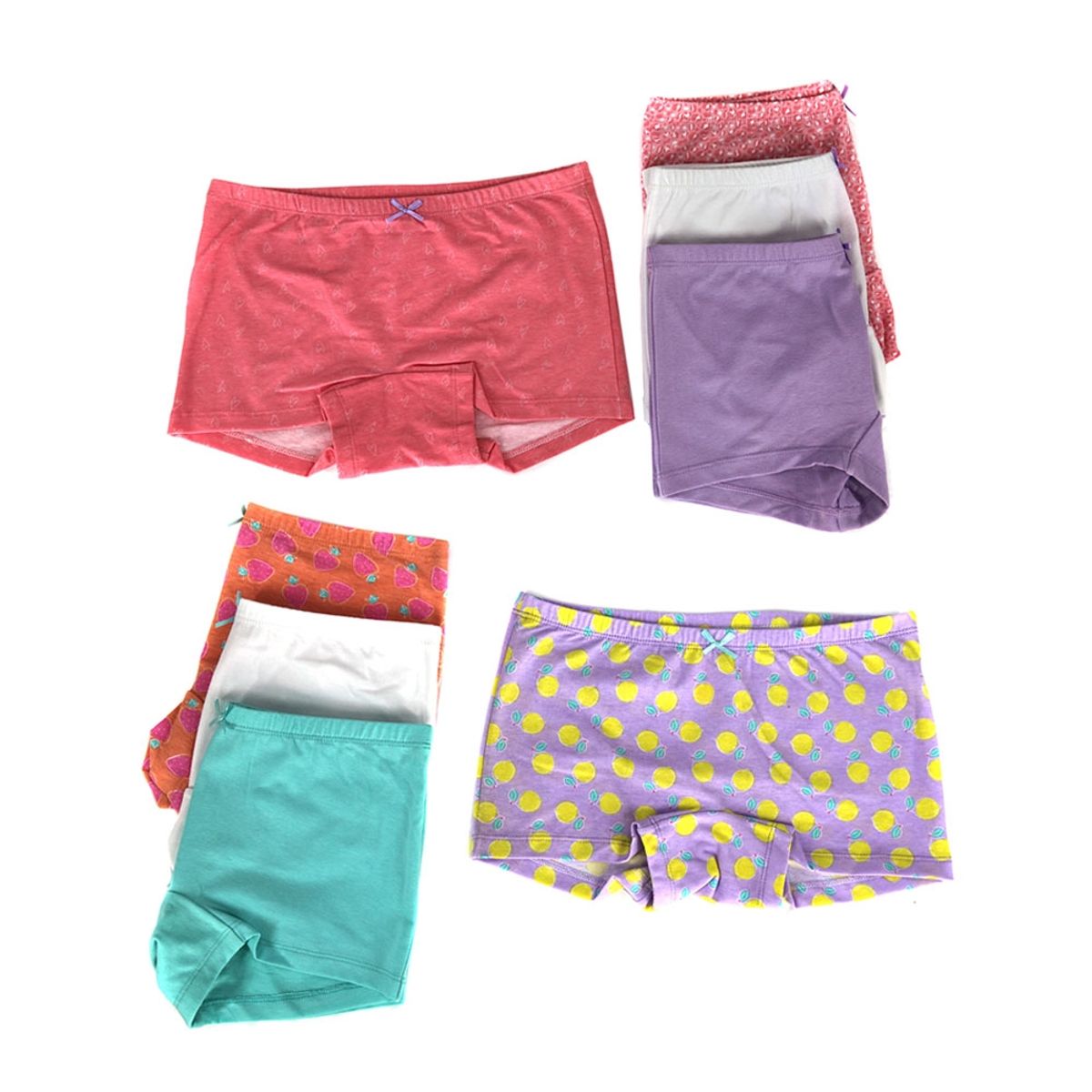 GIOVACCHINO - Pack de 8 Calzon Boxer Pantaleta Algodón Niña.