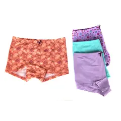 GIOVACCHINO - Pack de 4 Calzon Boxer Pantaleta Algodón Niña.