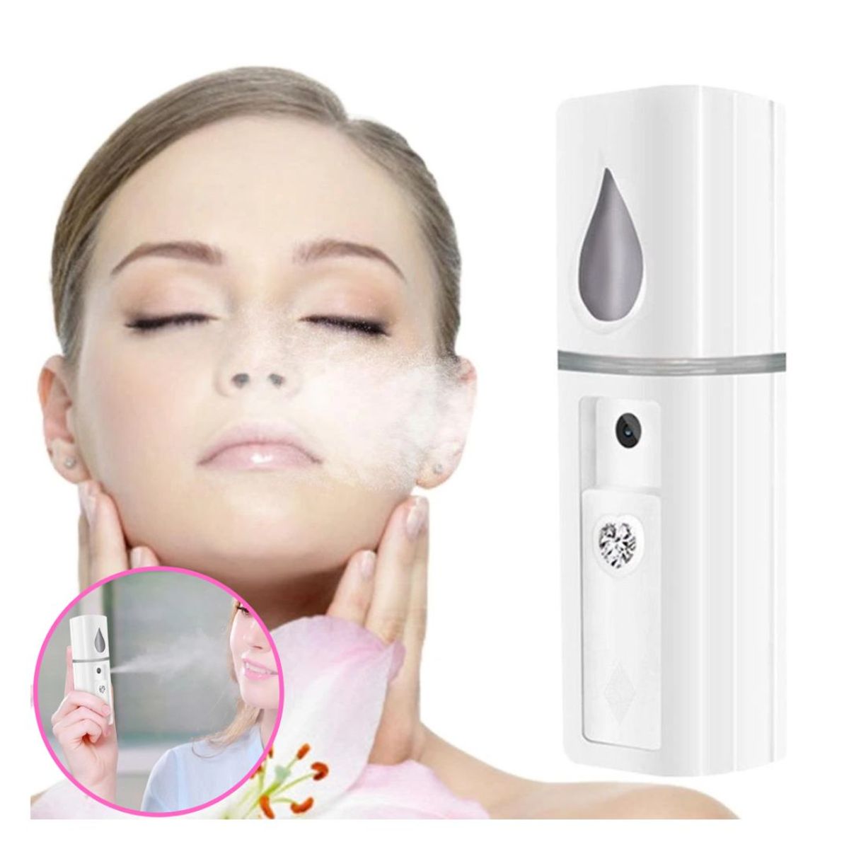 GENERICO - Nano Mister Humidificador Facial para sellado de pestañas