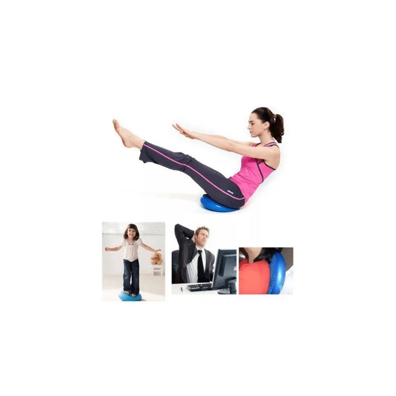 GENERICO - Disco Plataforma Mini Bosu De Balance Y Equilibrio Yoga