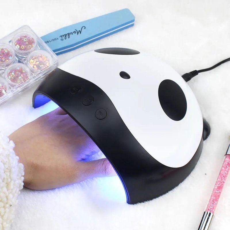 GENERICO - Lampara Secador De Uñas Uv Diseño Panda 36w