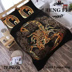 GENERICO - Cobertor de invierno Plush con Chiporro 2 plazas - Escorpion