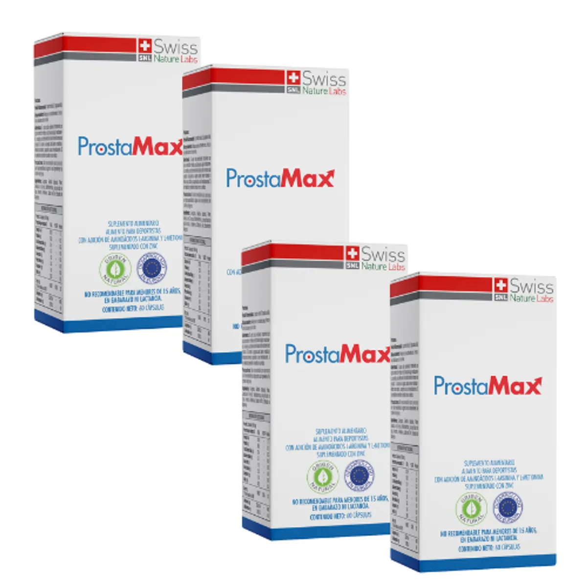 PROSTA MAX - Prostamax con aminoacidos bioactivos y minerales 4 meses