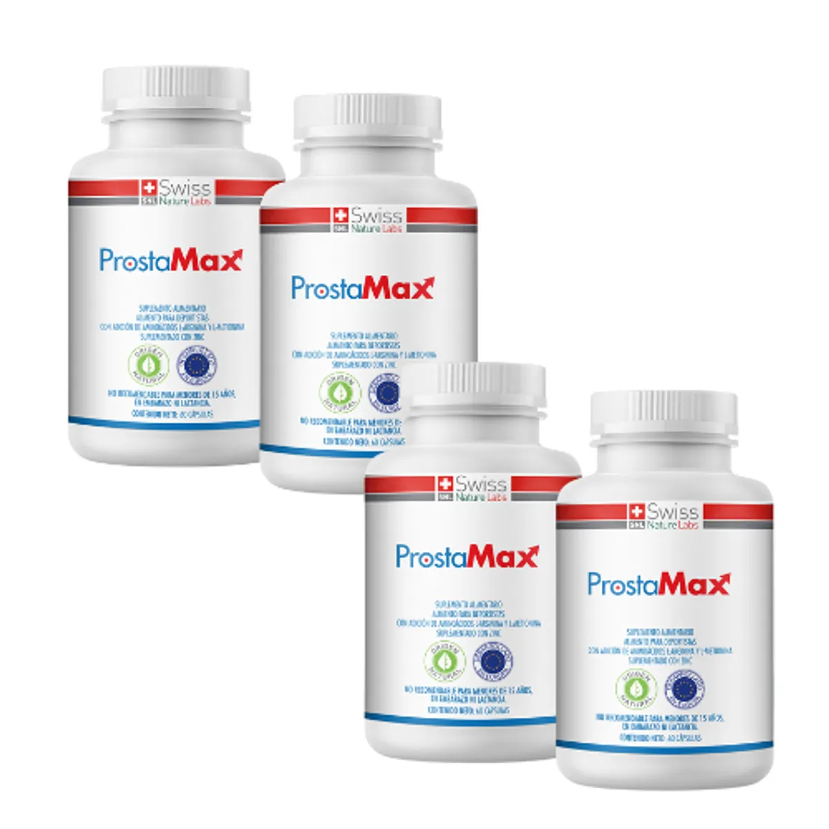 PROSTA MAX - Prostamax con aminoacidos bioactivos y minerales 4 meses