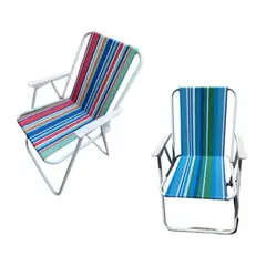 GENERICO - Pack de 2 sillas plegables de verano playa piscina