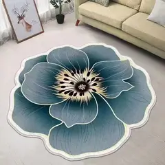 GENERICO - Alfombras Redondas Diseños de Flores