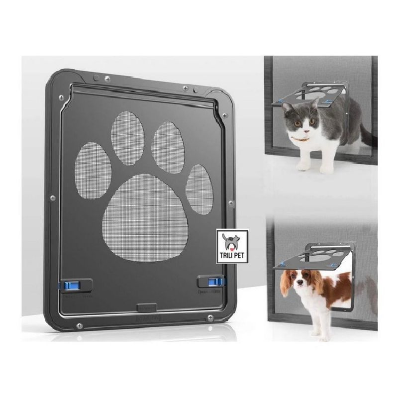 GENERICO - Puerta Exterior Para Mascotas  Perros Gatos - Abatible