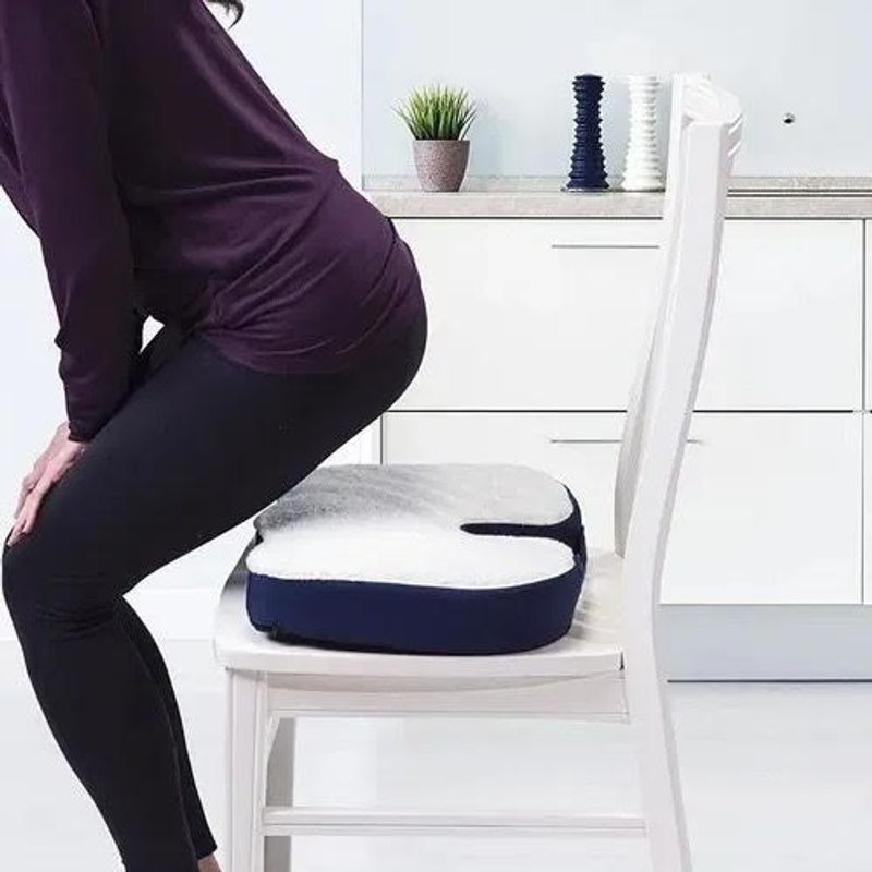 GENERICO - Cojín Ortopedico Lumbar Asiento Viscoelástico Gel Para Coxis