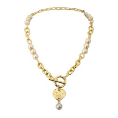 LUXURYJOYAS - Collar De Capa De Cadena Gruesa De Lucky Brand Doble2