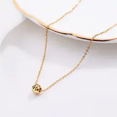 LUXURYJOYAS - Collar Mujer Gargantilla Perla Baño Oro 18kt