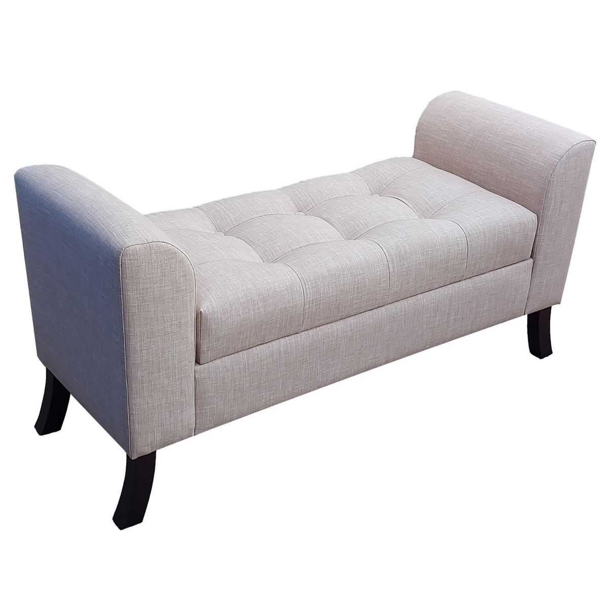 GENERICO - Banqueta Baúl Roma Color Lino Beige