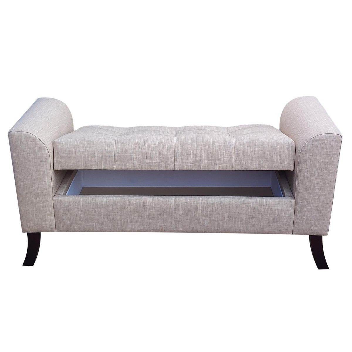 GENERICO - Banqueta Baúl Roma Color Lino Beige