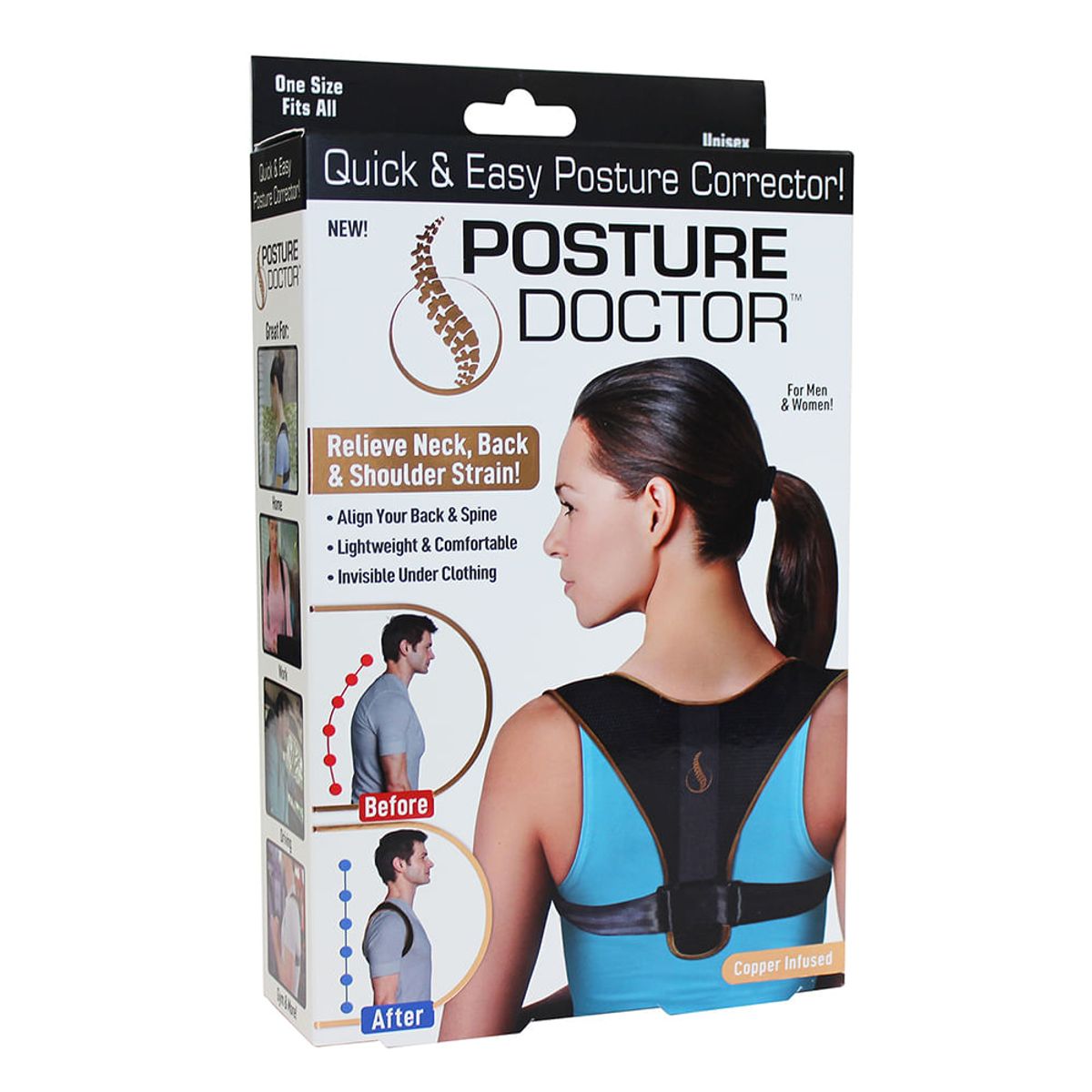 POSTURE DOCTOR - Faja Correctora de Postura y Espalda Unisex Posture Doctor para Molestias en la Espalda