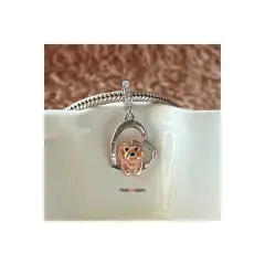 TRENDY CHARMS - Charm Perro Bichón Maltés Te Amo Plata 925