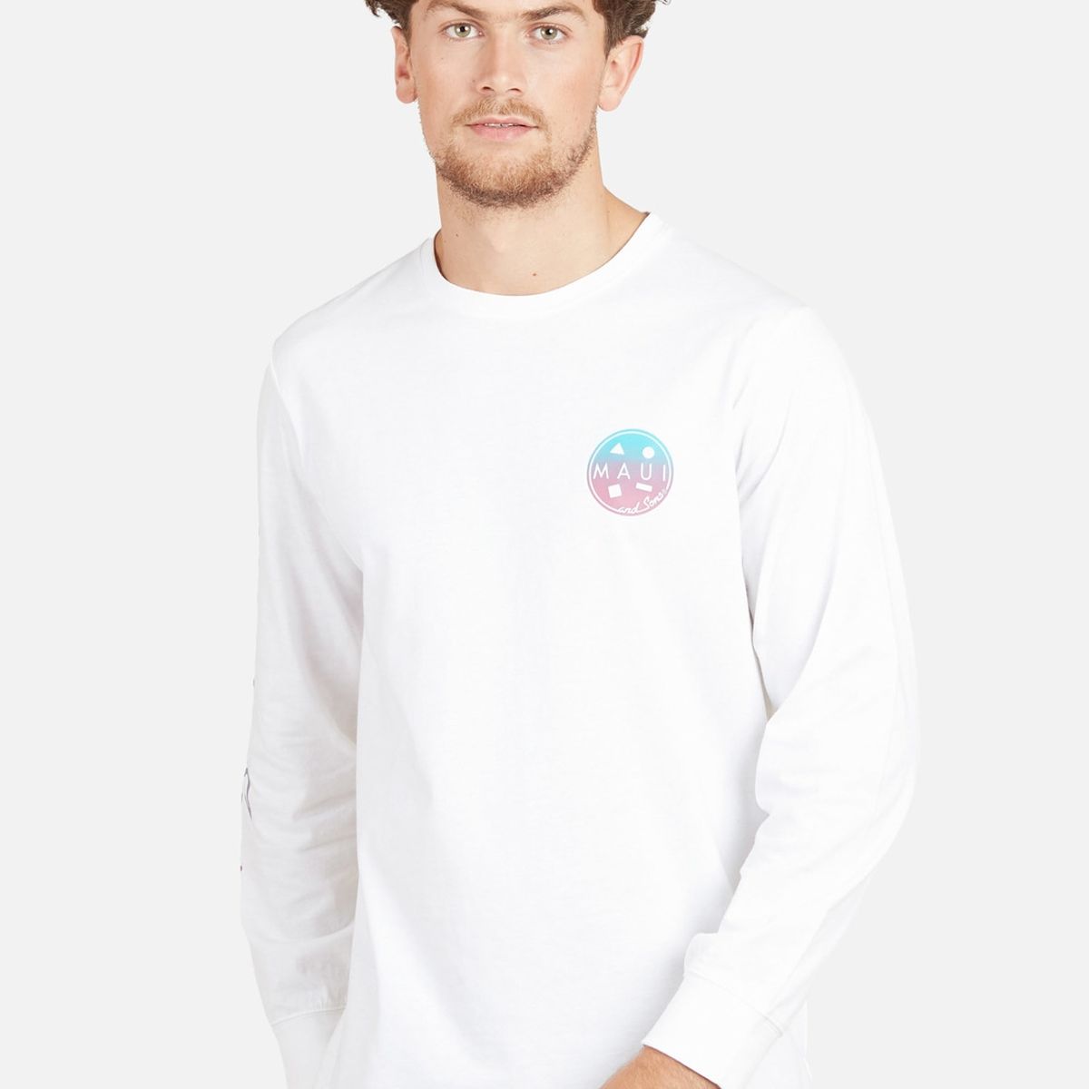 MAUI AND SONS - Polera COOKIE SURFER Hombre Blanco Maui & Sons