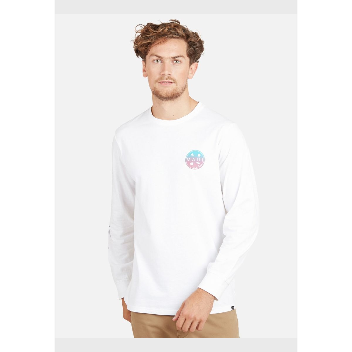 MAUI AND SONS - Polera COOKIE SURFER Hombre Blanco Maui & Sons