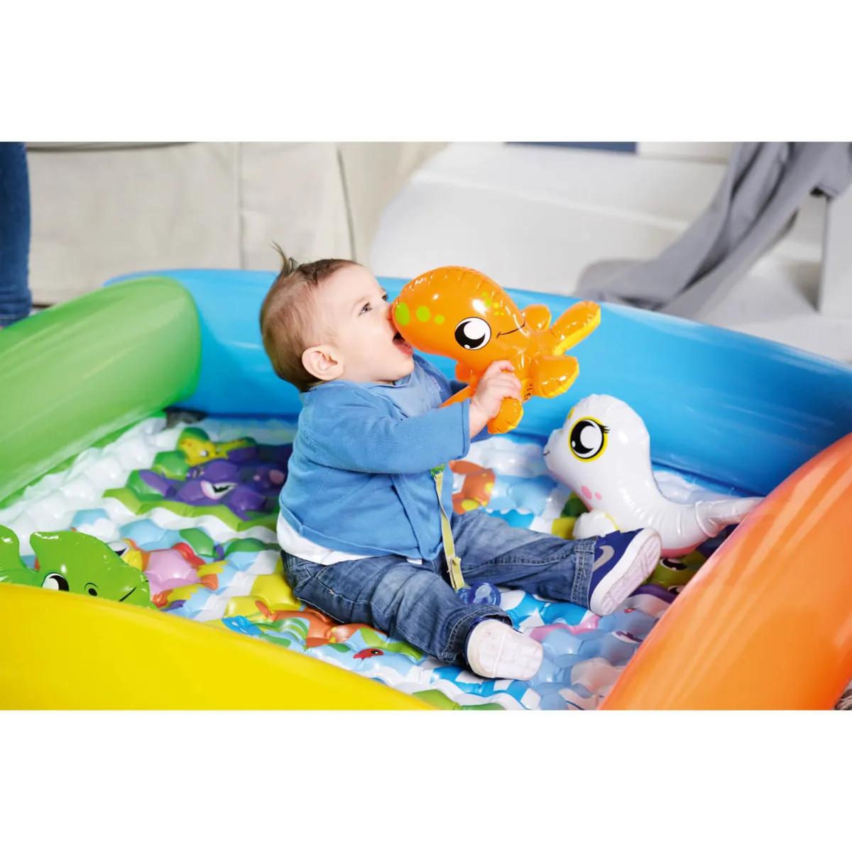 BESTWAY - Alfombra De Juegos Inflable Para Bebé 132X132X23 Cms Bestway