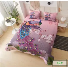 TODOHOGAR SANTIAGO DE CHILE - Cubrecama diseño estampado tl42 2P pavo real