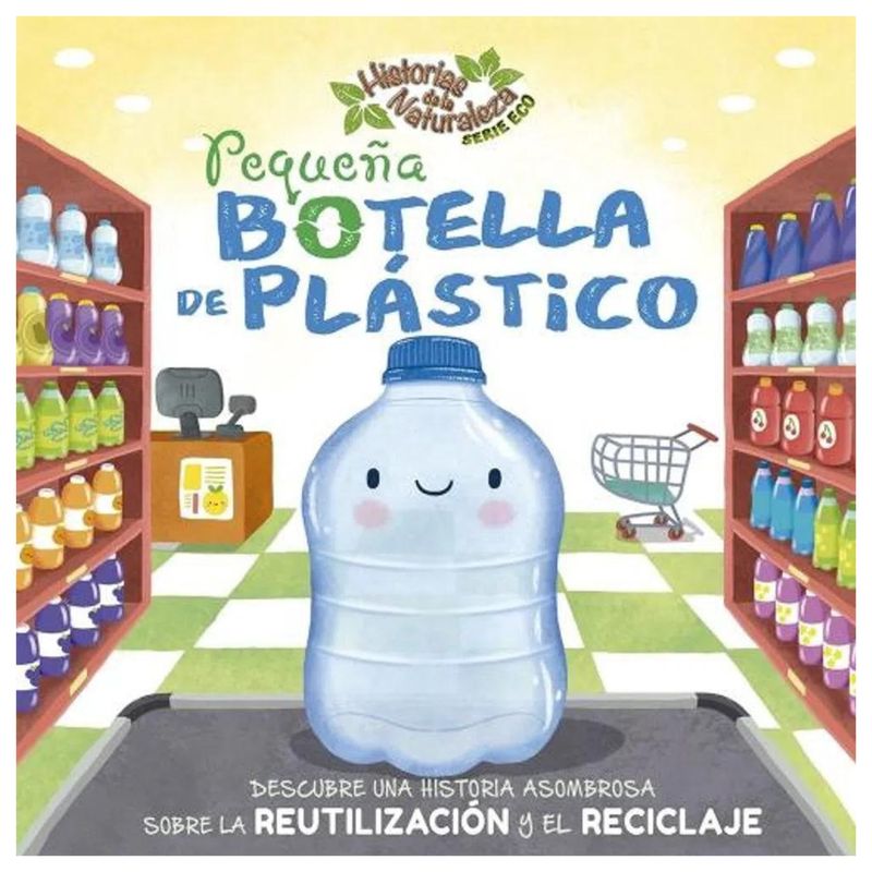 LATINBOOKS - Pequeña BOTELLA de plástico - Historias de la Naturaleza Serie ECO