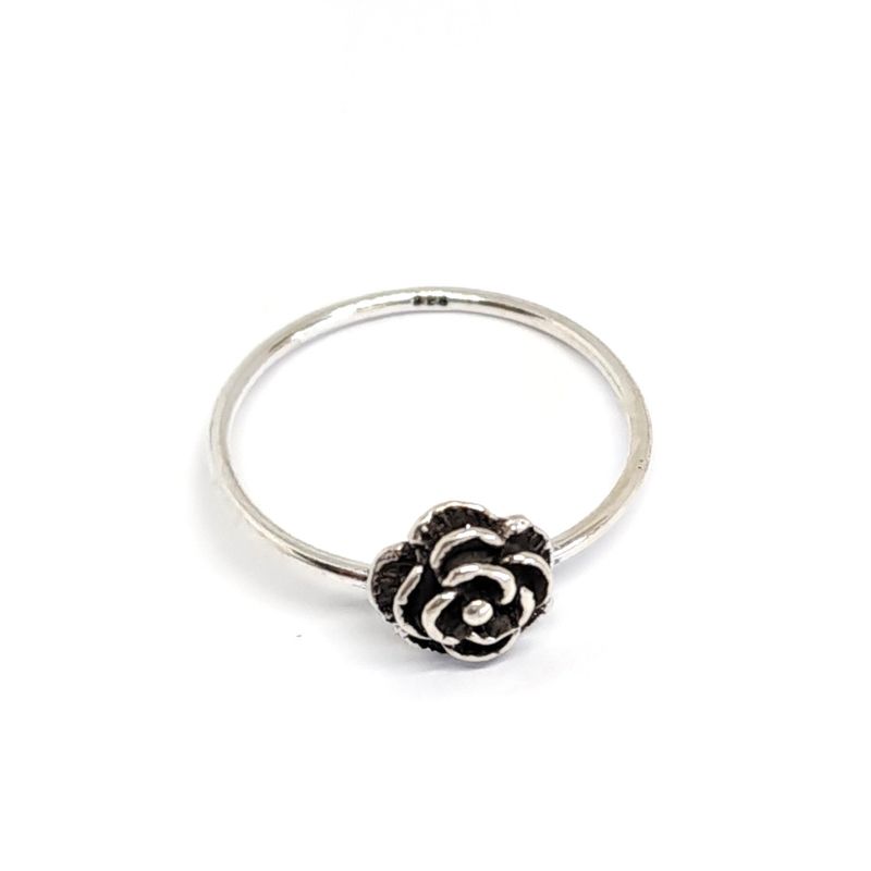 ANDREA COGGIOLA JOYAS - Anillo Flor Plata Fina 925