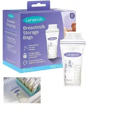 LANSINOH - BOLSA ALMACENAMIENTO LECHE MATERNA100 UNDS