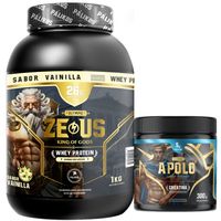 Pack Guerrero-1 Whey Protein Zeus 1 kg + Creatina apolo 300 g Vainilla